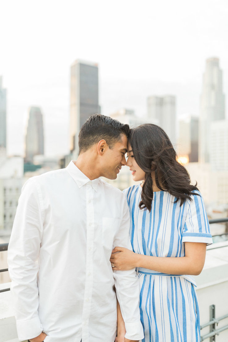 Rooftop Inspired Engagement Shoot in Downtown Los Angeles By Madison Ellis Photography