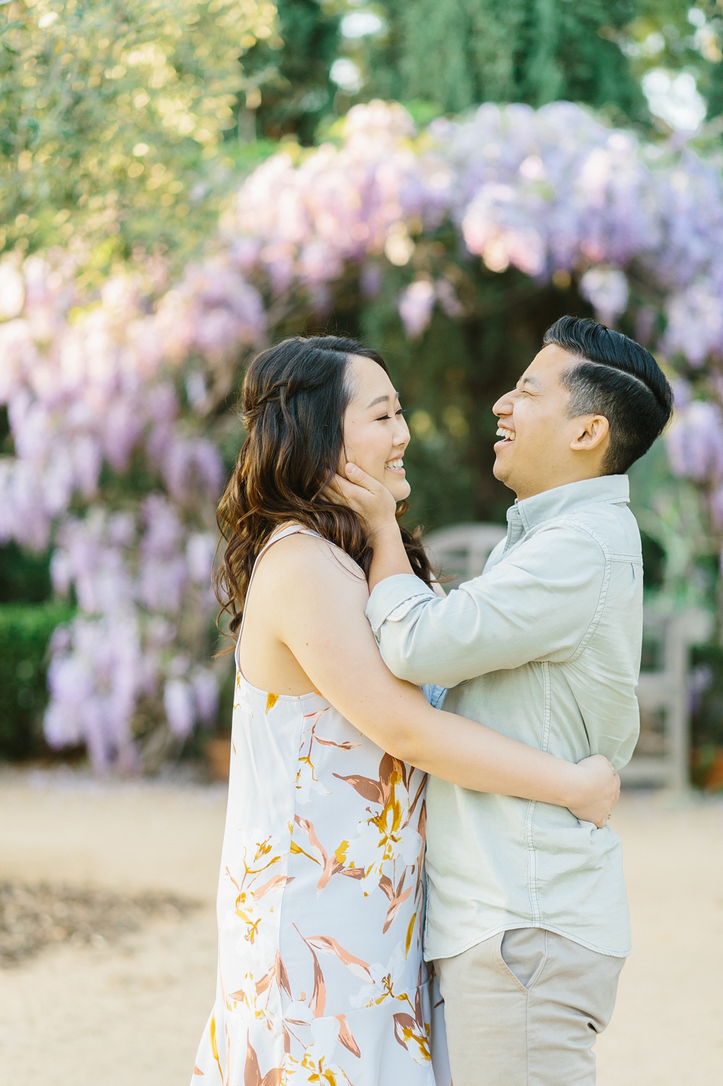 Organic floral inspired spring engagement session at Arlington Gardens Pasadena by wedding photographer Madison Ellis. (32)