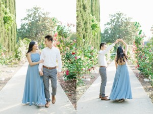 Elegant rose garden engagement shoot at Lacy Park in Pasadena by LA wedding photographer-Madison Ellis Photography (18)