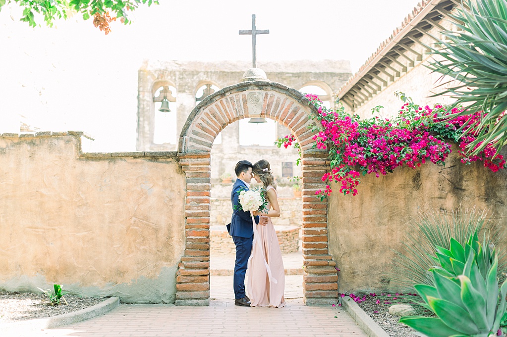 Film inspired engagement session at San Juan Capistrano Mission by Madison Ellis Photography (10)