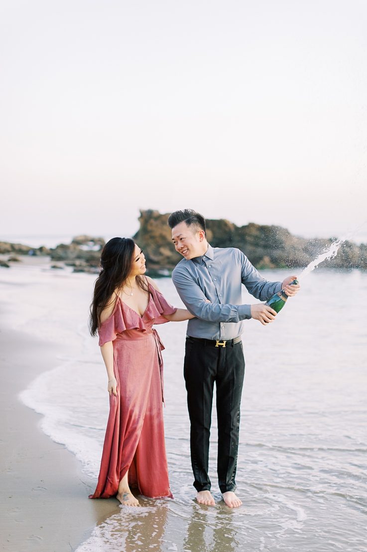 Film inspired engagement session at Laguna Beach by Madison Ellis Photography (1)