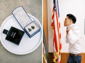 A dusty blue film-inspired wedding at the Richard Nixon Library by Madison Ellis Photography (123)