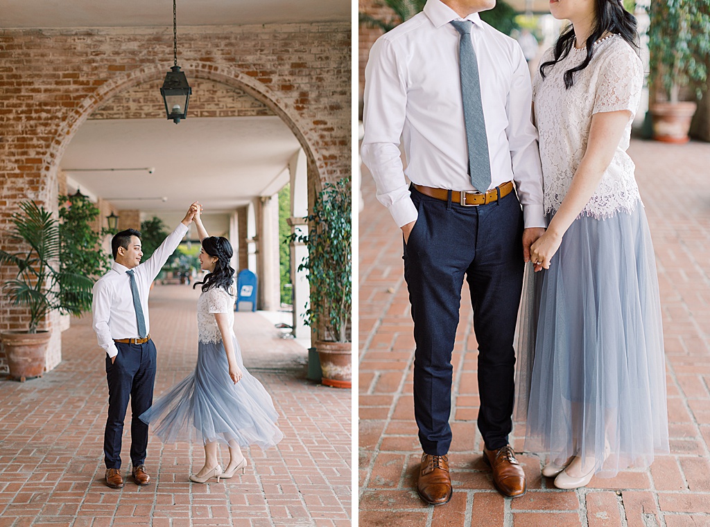 Spring engagement session at Malaga Cove Plaza by Madison Ellis Photography (9)